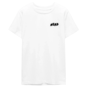 Nerd Shirt Weiß Front